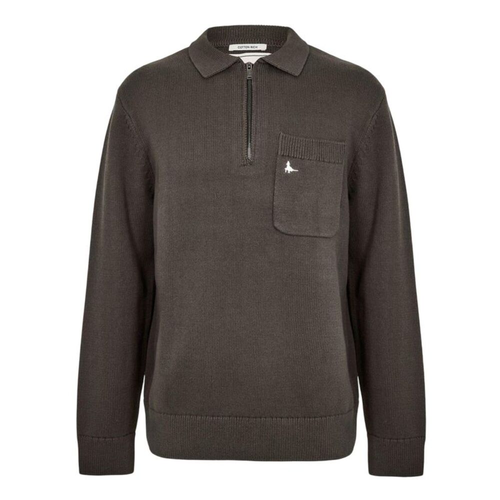 Jack Wills Mens Long-Sleeved Polo Shirt / Iron